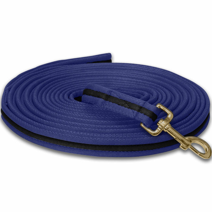 4 Metres Soft Padded Lunging Rein Pony Horse Training Long Lunge Line 22 Colours - Tack24