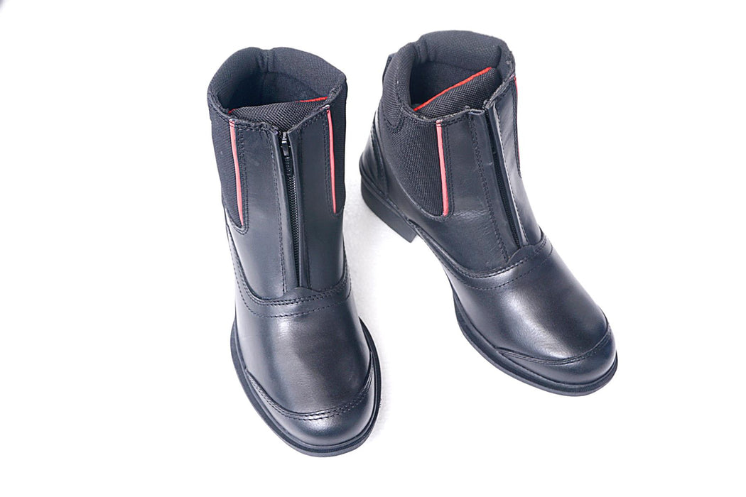 Zipped Paddock Jodhpurs Stable Boots Extra Comfort Horse Riding Boots Black 5 -8 - Tack24