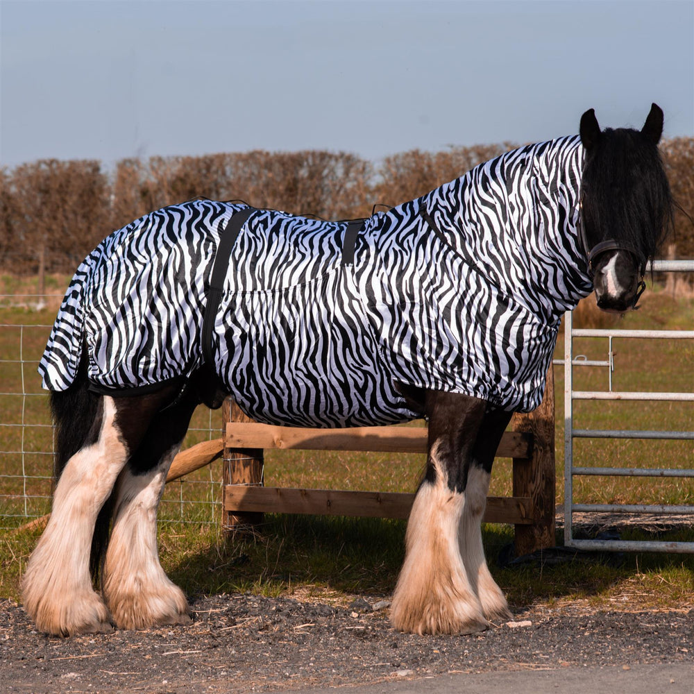 Sweet Itch Rug Eczema Security Protection Fly Midge Insect Zebra5'6-6'9 - Tack24