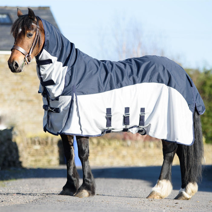 2 in 1 Fly Rug Combo Fixed Neck Lightweight 600D adjust neck chest belly & legs - Tack24
