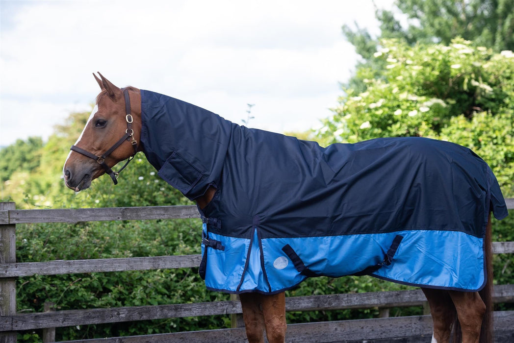 600D Lightweight Turnout Horse Rug Combo Full Neck Tail Flap 0g No Fill 6 Colors